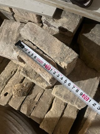 Ladrillos macizos antiguos Diferentes medidas