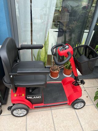 Scooter movilidad reducida Eléctrico Milano Rojo