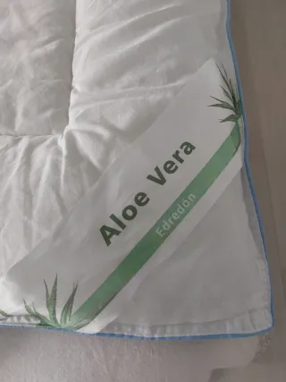 Edredón y funda nórdica Aloe Vera, para cama de 90