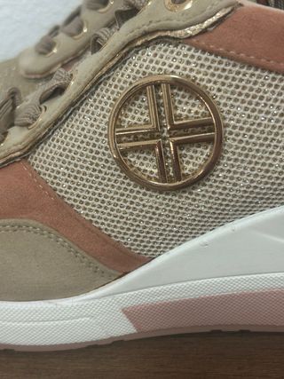 Zapatillas XTI Talla 37 Beige y Rosa