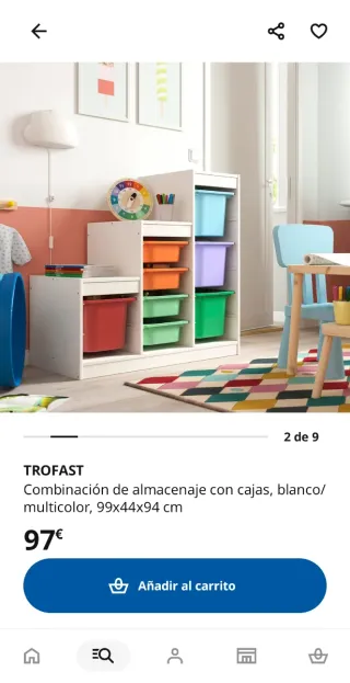 Estantería modular blanca IKEA