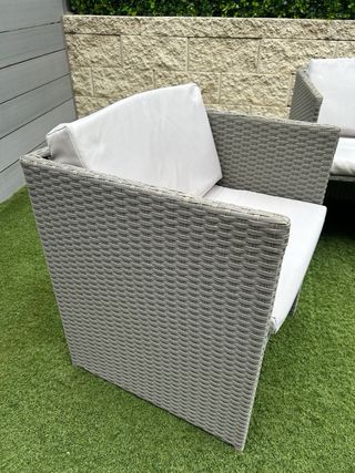 4 Sillas Ratan con Cojines