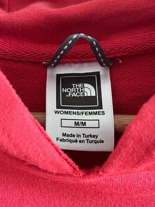 Felpa The North Face rossa con stampa