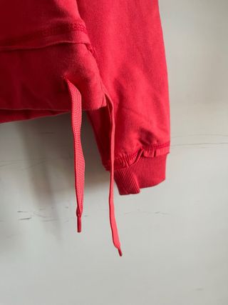 Felpa The North Face rossa con stampa