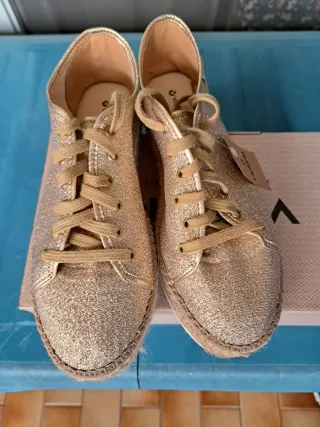 Victoria Sneakers Espadrillas Donna Oro Tg 39