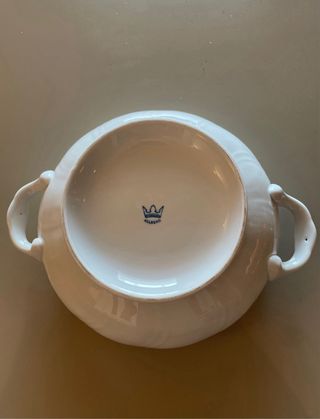 Juego de 2 Soperas de Porcelana Blancas