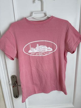 Conjunto Corteiz Rosa Camiseta y Pantalón Corto