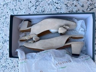 Zapatos de fiesta Platino con lazo