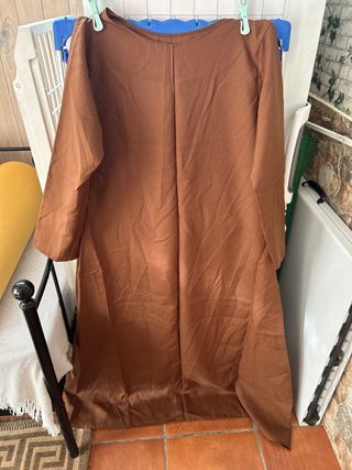 Túnica disfraz adulto marrón talla única