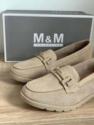 Mocasines terciopelo. Número 38