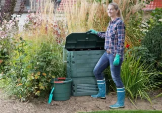 Compostadora Thermo King 600L Verde 80x80x104 cm