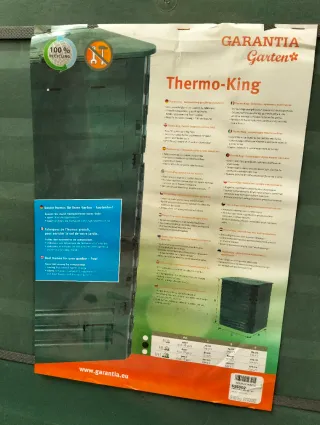Compostadora Thermo King 600L Verde 80x80x104 cm