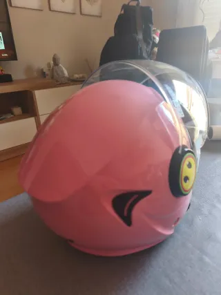 Casco Jet LS2 Niña Talla M Rosa