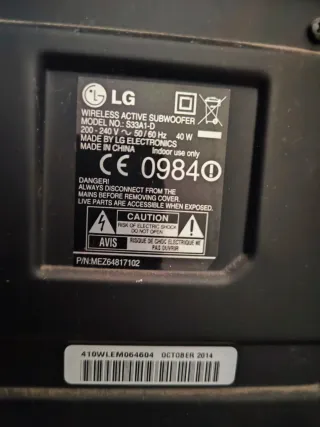 Barra de Sonido LG Negra