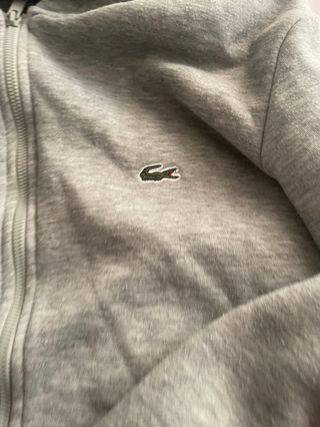 Chaqueta con cremallera Lacoste gris