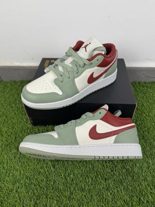 Nike Air Jordan 1 Low GS verde/rojo (t.38) NUEVAS.