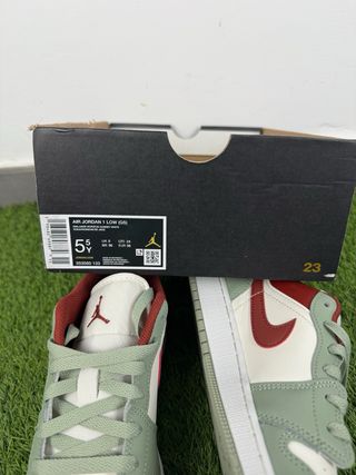 Nike Air Jordan 1 Low GS verde/rojo (t.38) NUEVAS.