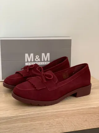 Mocasines terciopelo. Número 37