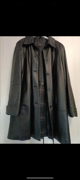 Trench Vera Pelle nero vintage