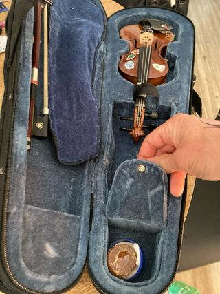 Violín infantil con funda y arco de 1/32
