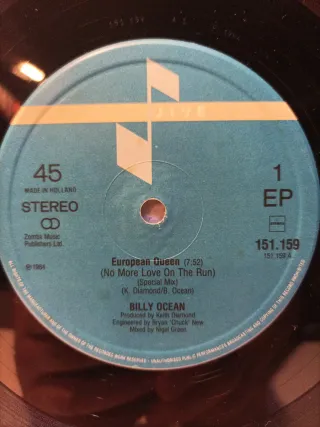 Billy Ocean / European Queen 12'' Maxi Single