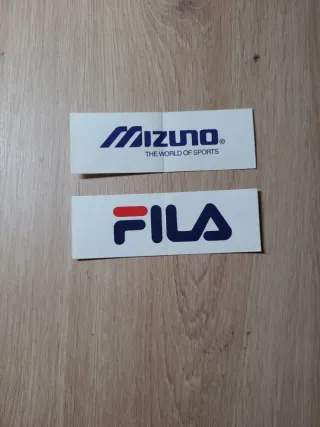 Pegatinas Mizuno y Fila