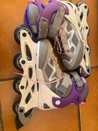 Patines en línea Oxelo morados y grises