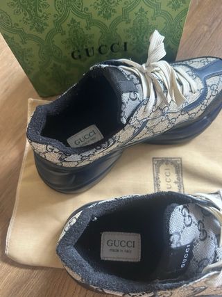 Zapatillas Gucci Beige y Azul
