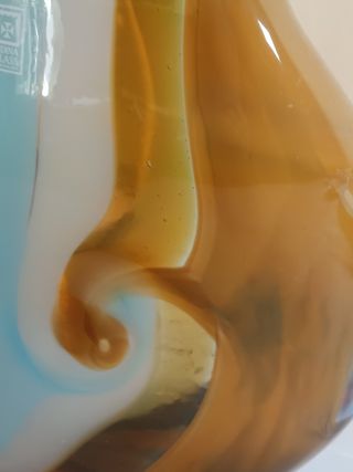 Jarrón Mdina firmado cristal