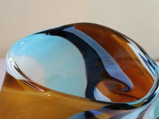 Jarrón Mdina firmado cristal