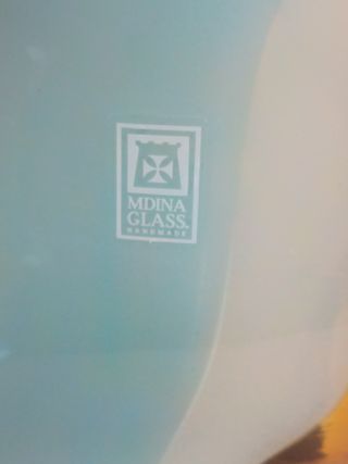 Jarrón Mdina firmado cristal