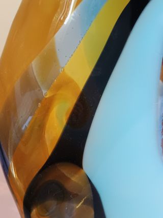 Jarrón Mdina firmado cristal