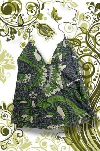 Top Halter Estampado Boho Y2k Hippie Dosmilero