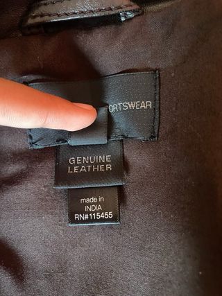 Chaqueta de Piel Marrón