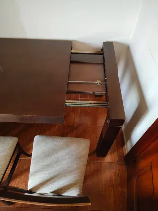 Mesa comedor con 6 sillas madera