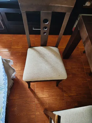 Mesa comedor con 6 sillas madera