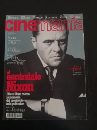 Revista Cinemania Anthony Hopkins Nixon