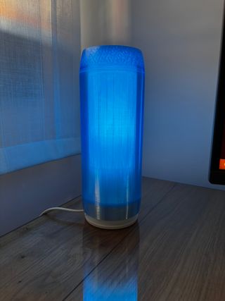 Pantalla Lámpara 3D Azul/Blanca