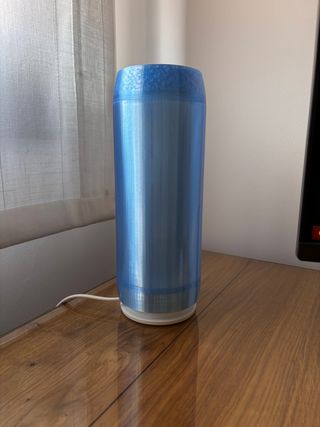 Pantalla Lámpara 3D Azul/Blanca