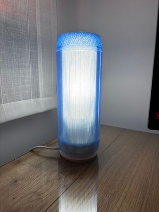Pantalla Lámpara 3D Azul/Blanca