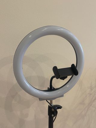 Aro de luz con trípode para móvil
