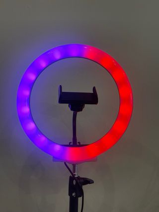 Aro de luz con trípode para móvil