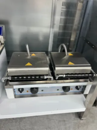Plancha doble acero inoxidable