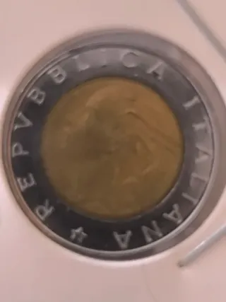 Moneda Italia 500 Liras Conmemorativa 1997