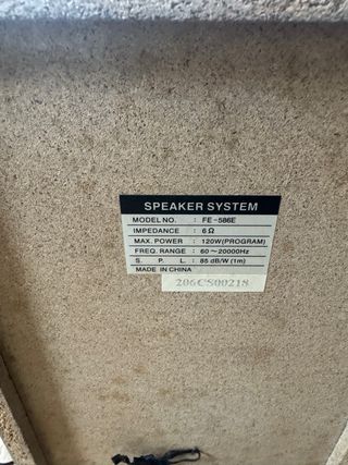 Altavoces LG FE-586E 120W