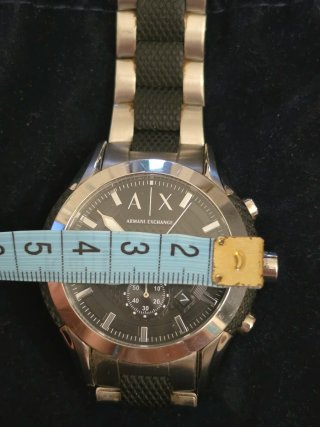 Orologio Armani Exchange Uomo Nero/Argento