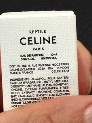 Perfume Celine Reptile 10 ml