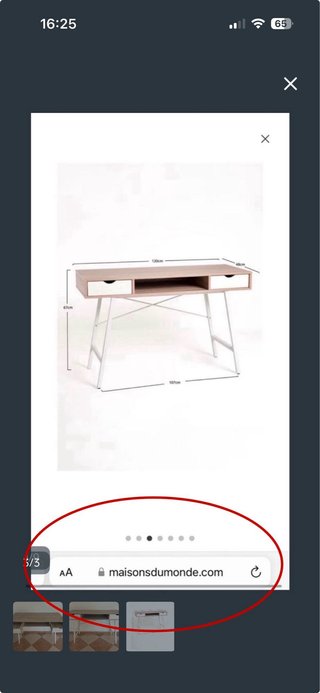 Escritorio/recibidor Maison du Monde