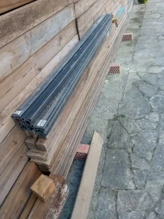 Lote maderas y composite medidas 4, 2,20 y 2,40 mt