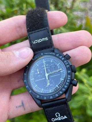 Omega Swatch Negro